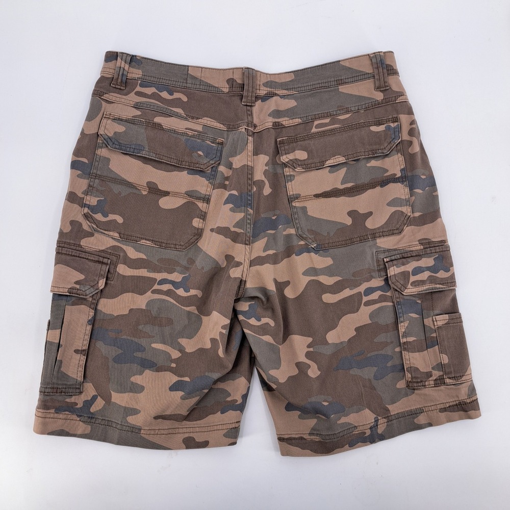 RedHead Camo Cargo Shorts Mens 36 Cotton Blend Brown Green Camouflage Utility - Picture 6 of 9